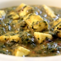Palak Paneer with Dal / Spinach and Paneer Curry with Lentils
